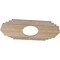 Ekena Millwork Chrysler Wood Fretwork Pierced Ceiling Medallion, Red Oak, 34"W x 17"H x 9"ID x 3/8"T CMWP34X17X0375CSRO - alternate 5